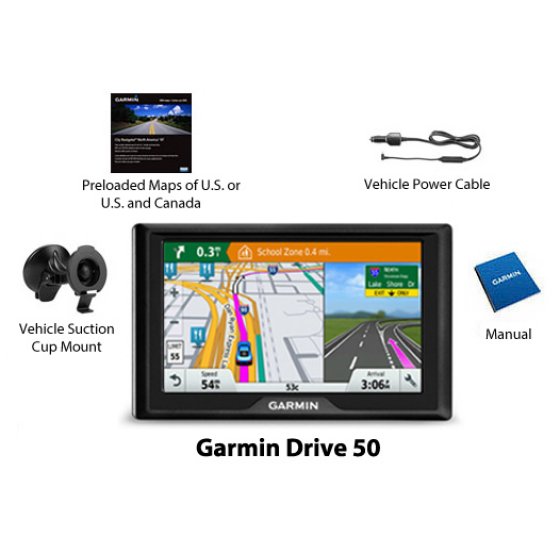 Garmin Drive 50 LMT Travel Edition with Lifetime Updates