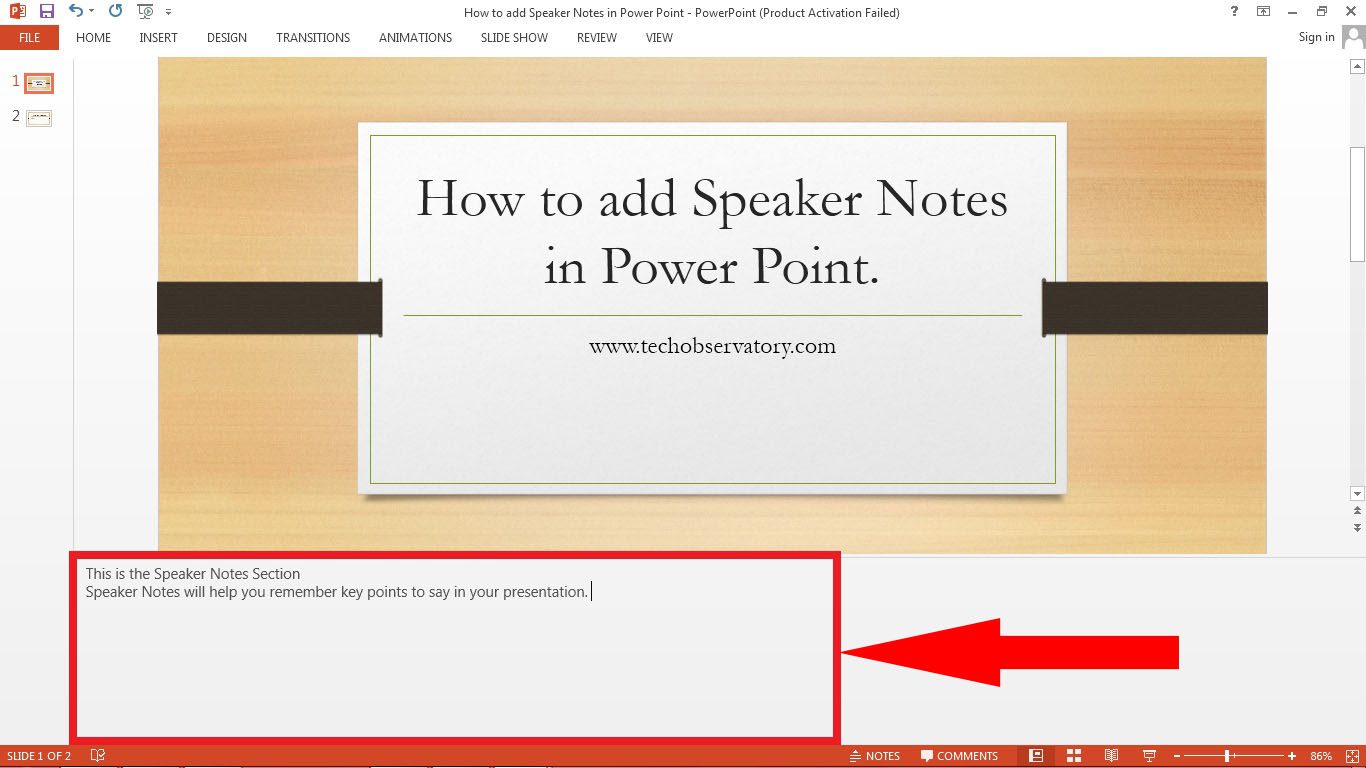 How to Add Speaker Notes to PowerPoint TechObservatory