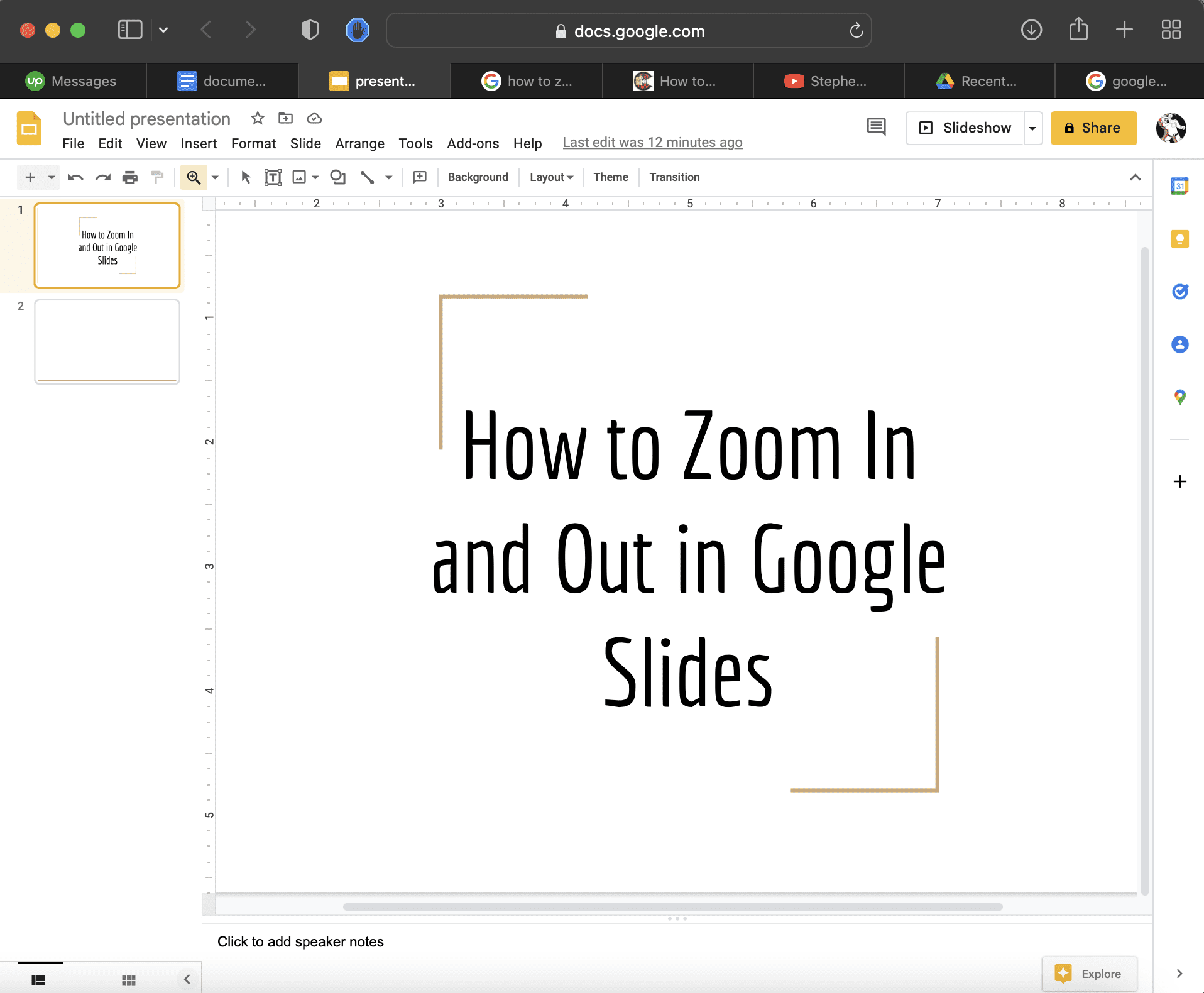 How to Zoom In and Out in Google Slides TechObservatory