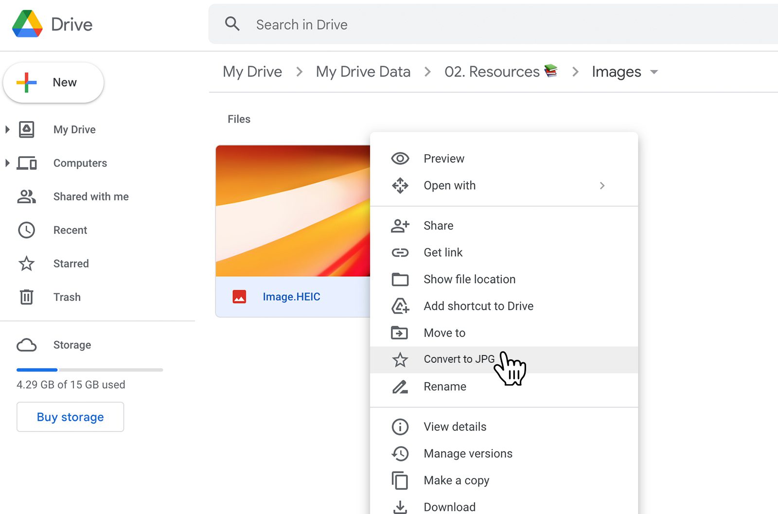How to Convert HEIC to JPG on Google Drive TechObservatory