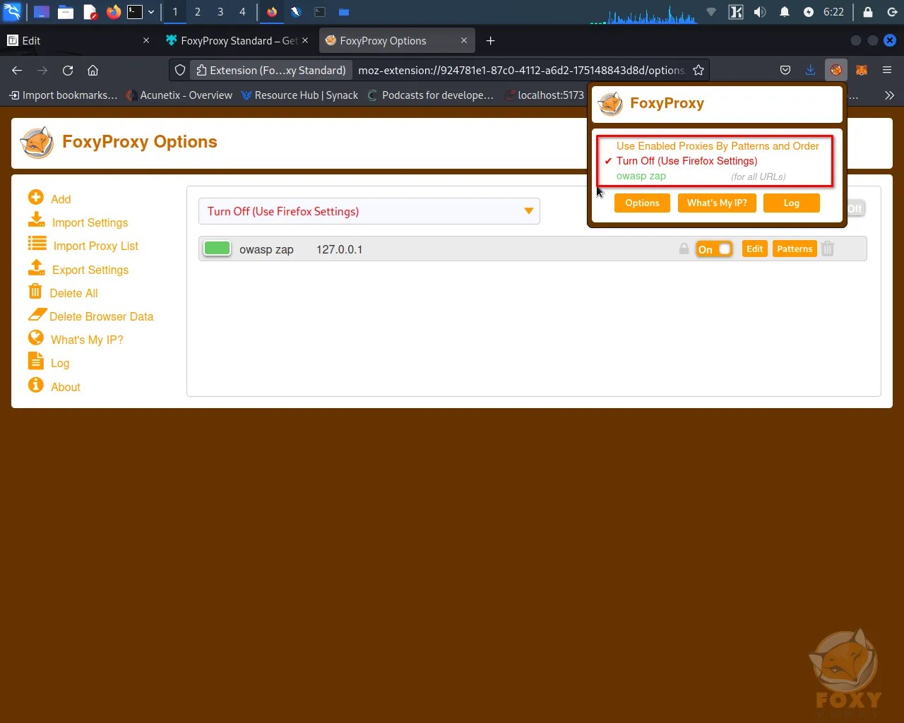 perform vulnerability scan using OWASP ZAP with setup
