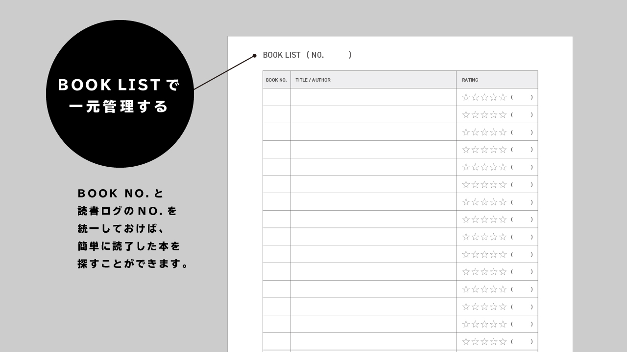 読書ノート（読書ログ／本リスト）｜READING NOTE (LOG & BOOK LIST) ｜A5タテ TECHOICE｜テチョイス