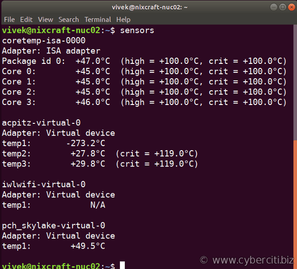 How to check CPU temperature on Ubuntu Linux Techolac