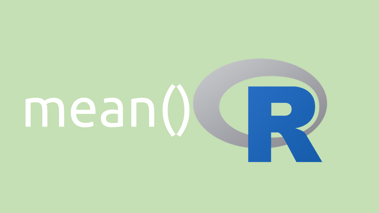 Find Mean in R R Statistics Tutorials