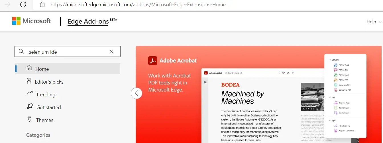 Download and Install Selenium IDE for Chrome / Firefox / Microsoft Ed