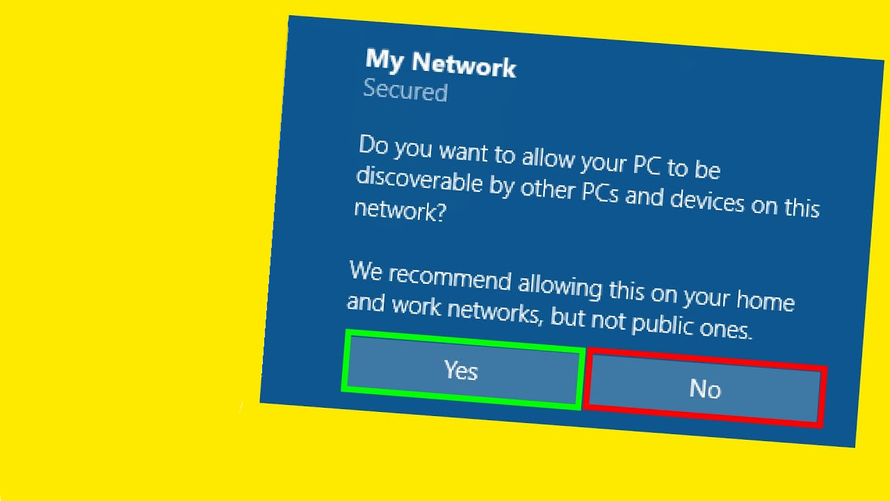 How to share files and printers in Windows?