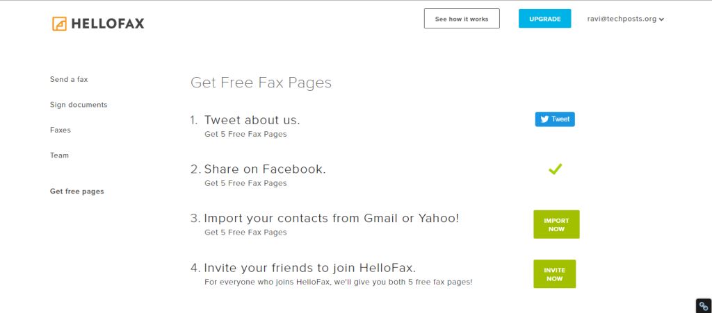 Send free Fax to Any Phone Number in the World via