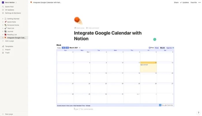 How to Sync Notion with Google Calendar LaptrinhX