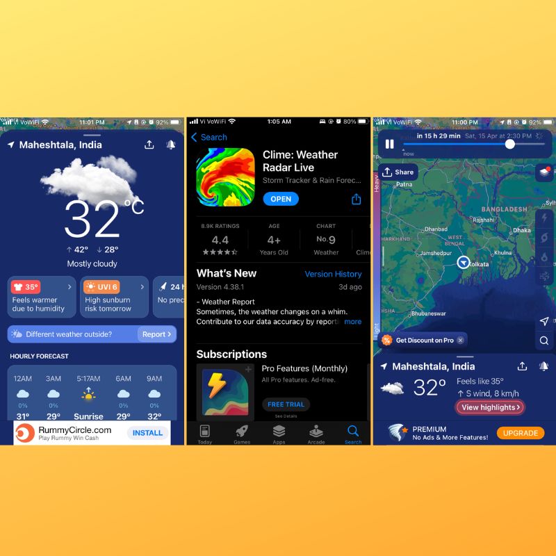 10 Best Free iPhone Weather Apps TechPP