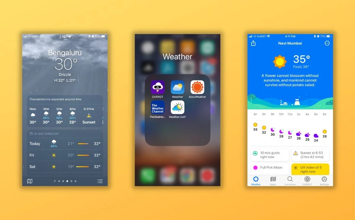 10 Best Free iPhone Weather Apps TechPP