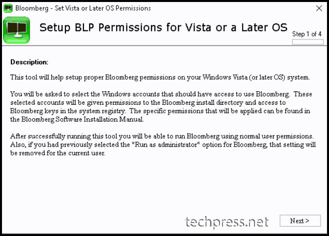 Bloomberg Silent Installation Setup English