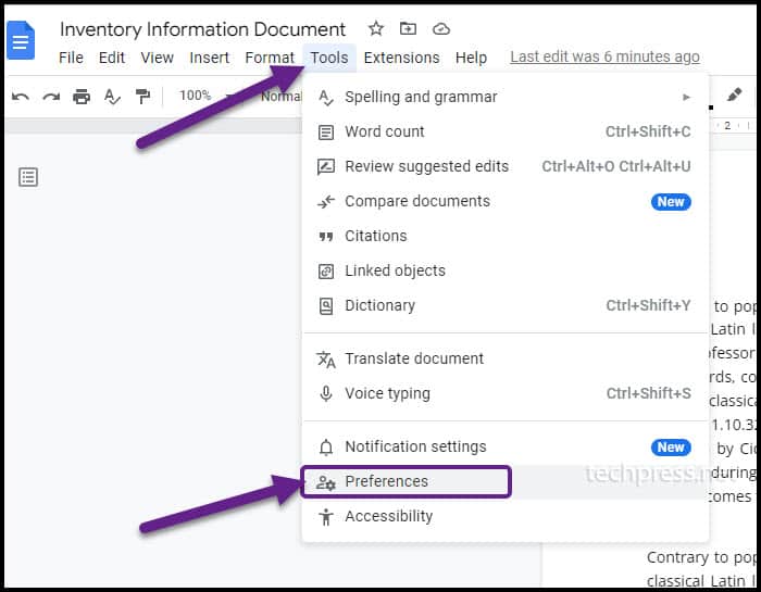 How To Turn Off Auto Capitalization In Google Docs