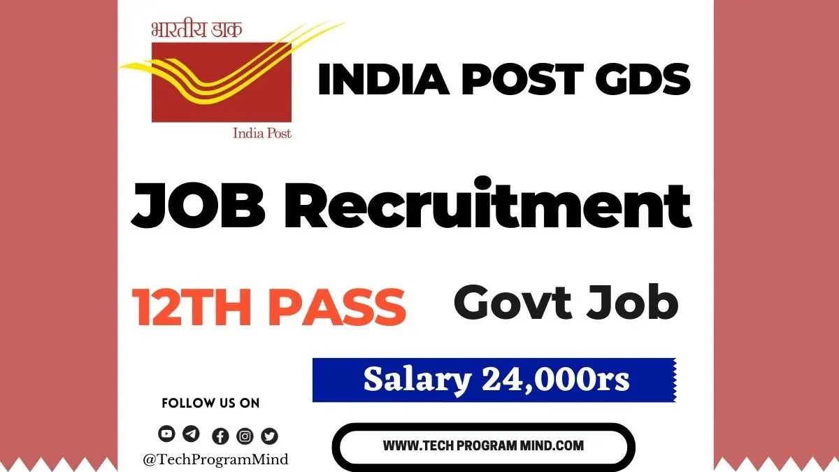 India Post GDS Recruitment 2023 40889 Job Vacancy India post gds