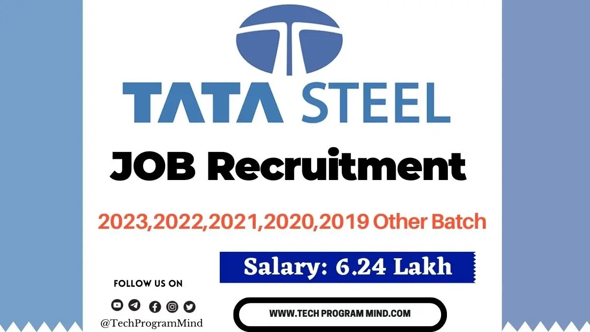 TATA Steel Recruitment 2023 Engineer Trainee Position TATA Steel