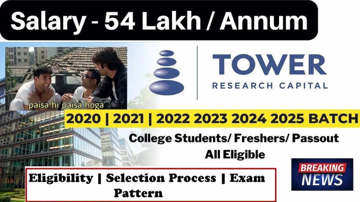 Tower Research Capital Internship Tower Research capital off campus