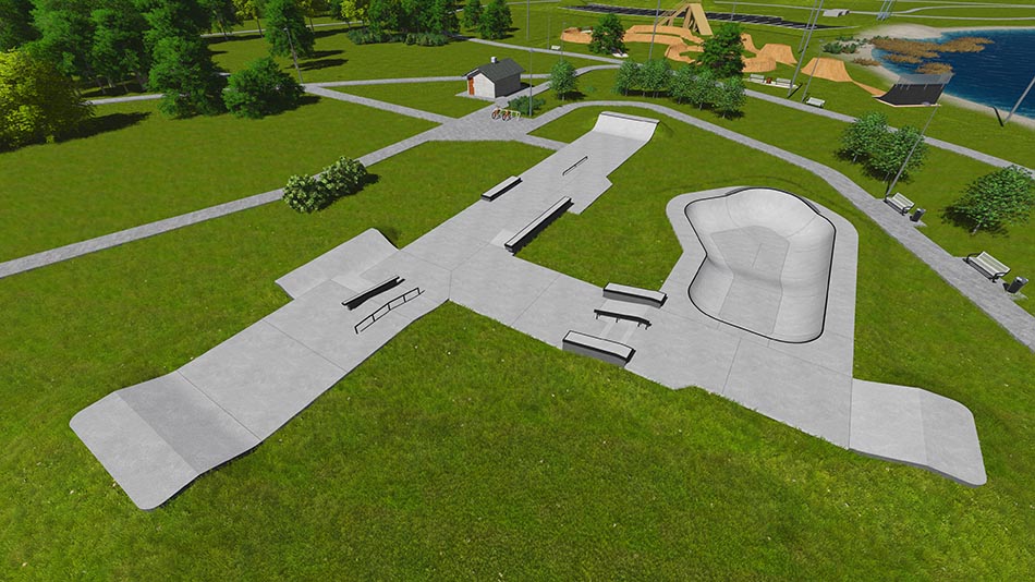 Sample concrete skatepark 092013 Exemplary Skateparks Building