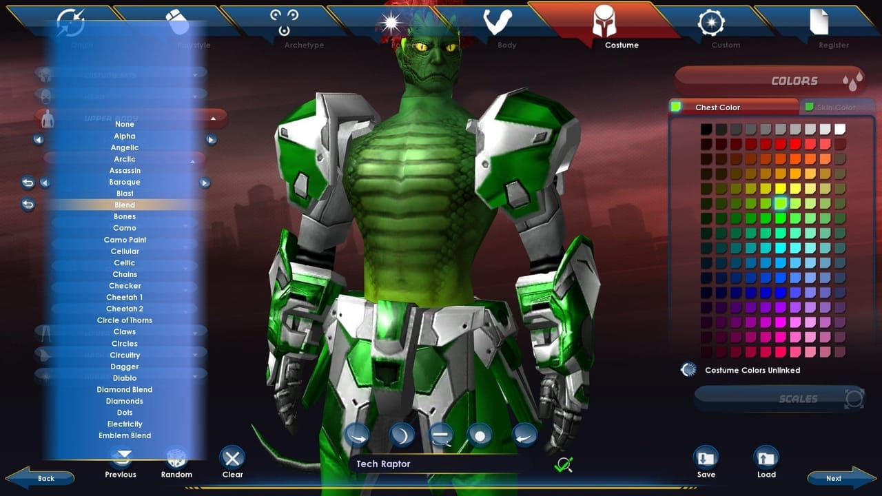 Bullet Points City of Heroes' Character Creator TechRaptor