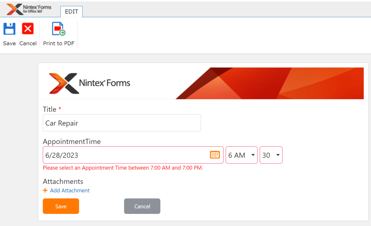 Time Range Validation in Nintex Forms (Responsive Designer) TechRhodes