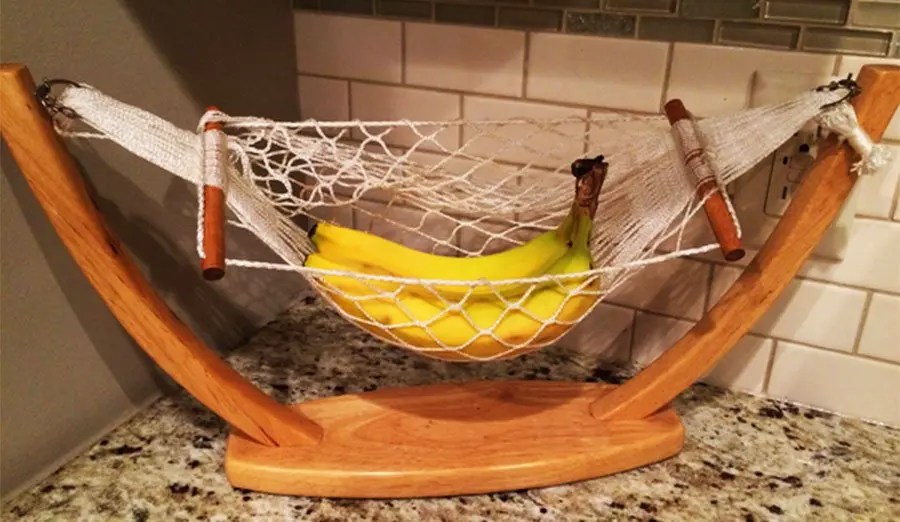 Banana Hammock Wooden Hammock for Holding Fruits and Vegetables Tech