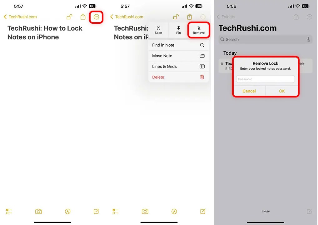 How to Lock Notes on Your iPhone TechRushi