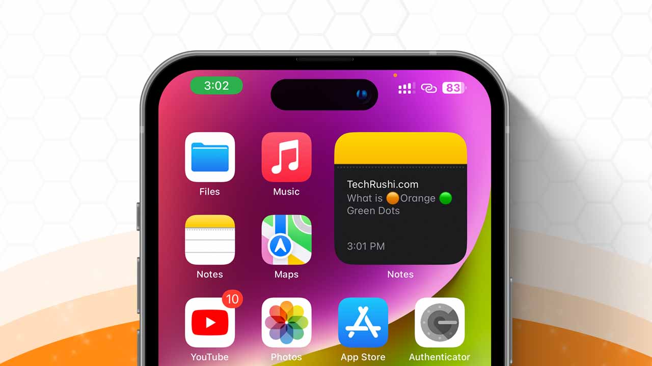 What is the Green & Orange Dot on my iPhone? TechRushi