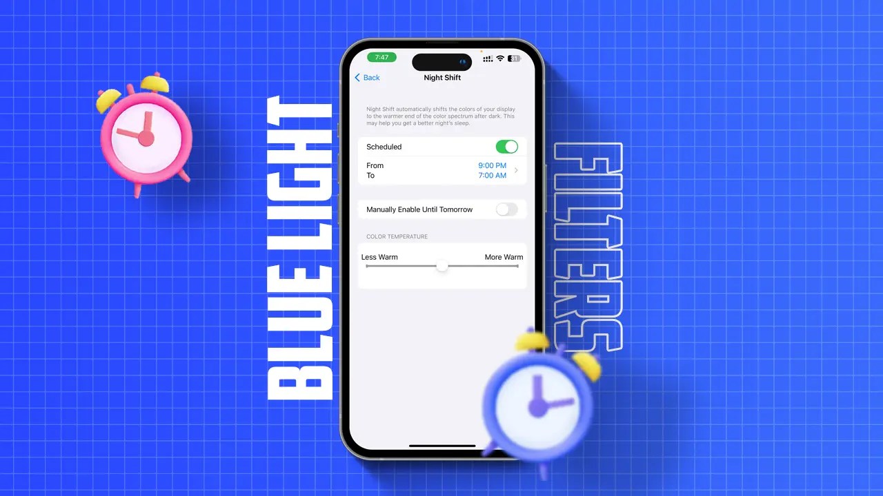 How to Turn On Blue Light Filter on iPhone TechRushi