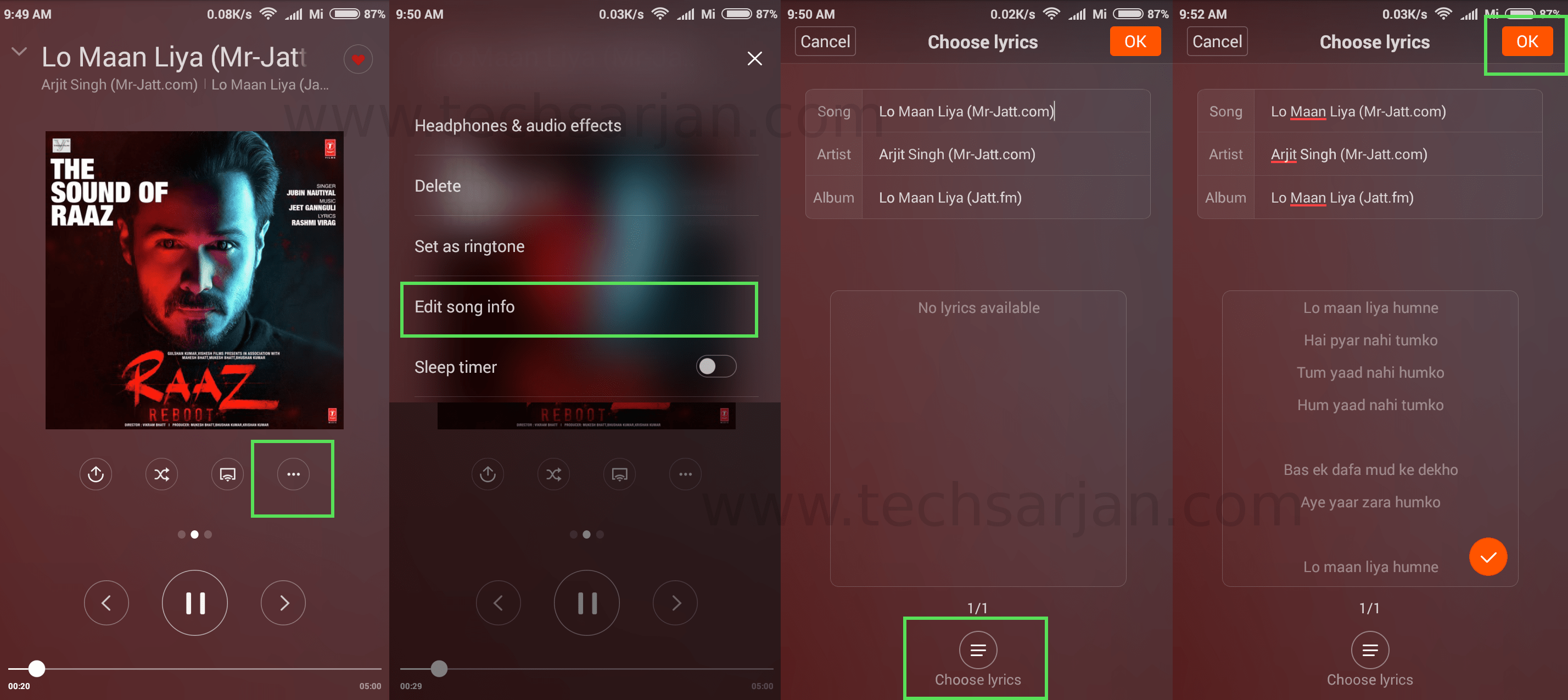 How to Add lyrics in MIUI music player Xiaomi Mobiles MIUI 7/8 Tech