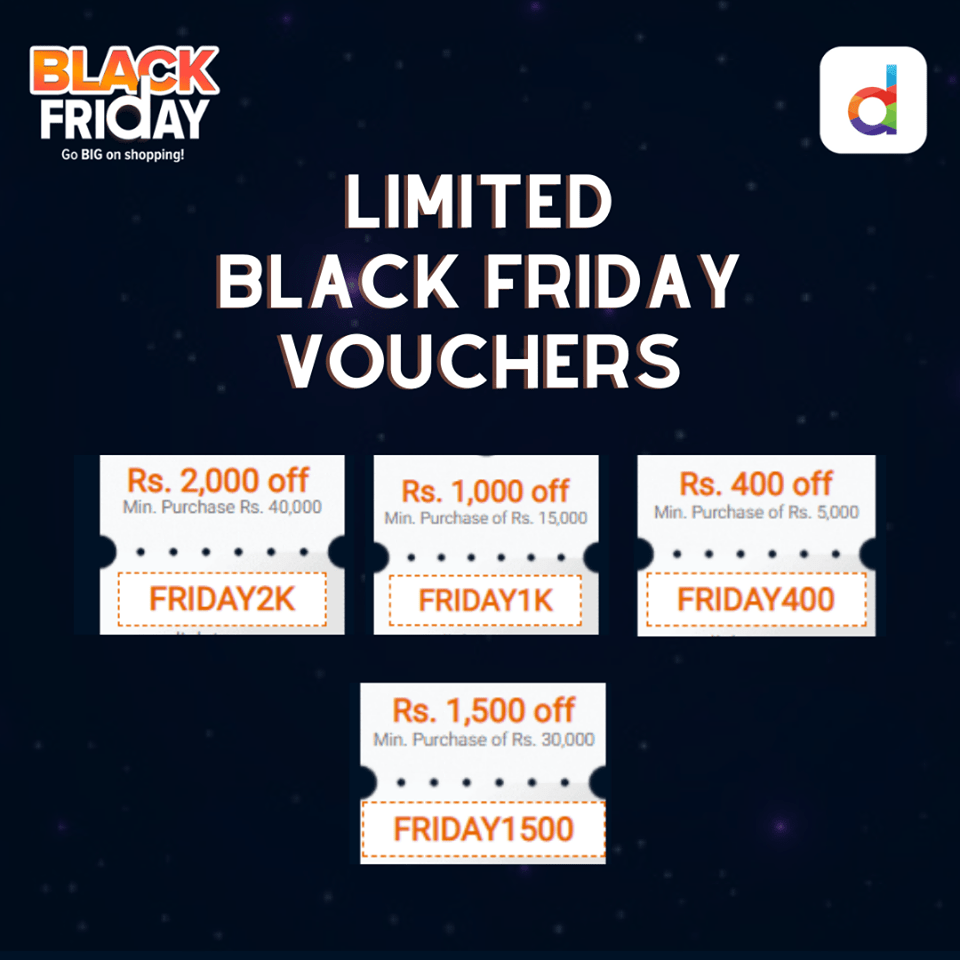 Daraz Black Friday 2020 comes with exciting offers! With Limited