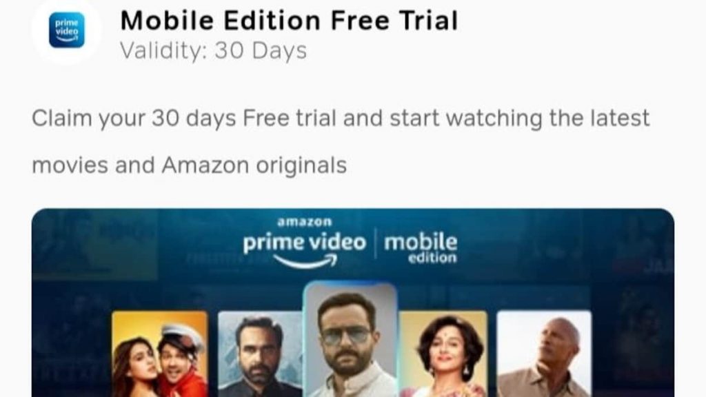 Amazon Launches its Prime Video ‘Mobile Edition’ in India at ₹ 89 (1