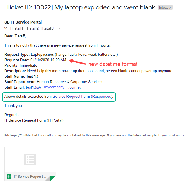 Create Helpdesk Ticketing System with Google Apps Script TechSch