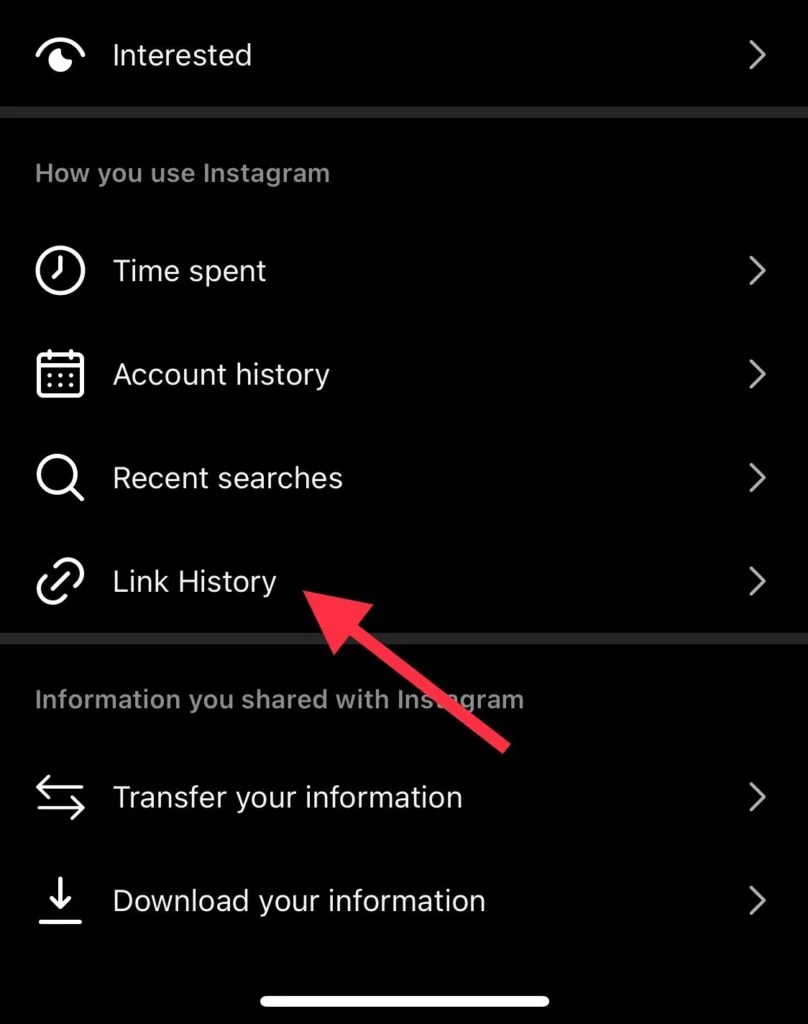 How To Disable/Enable Link History On Instagram Techschumz