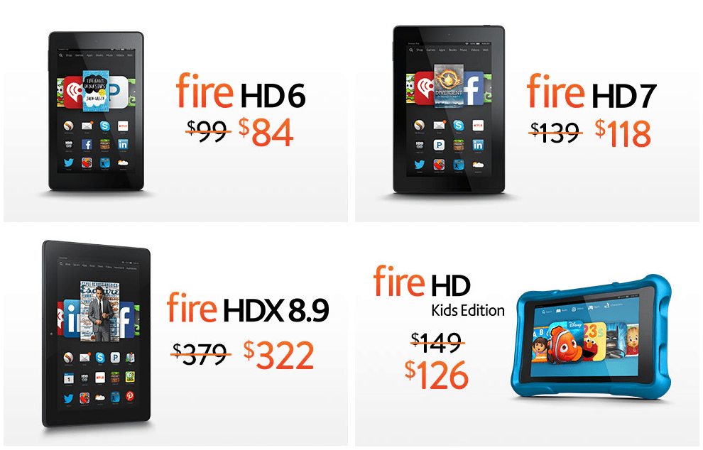 All 2015 Kindle Fire Tablets On Sale Lowest Price From 84