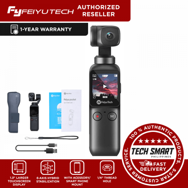 Feiyu Pocket 2 in 1 Handheld Gimbal Camera Stabilizer Vlogger Camera 4K