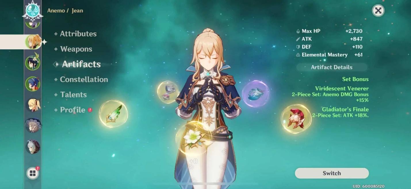 Genshin Impact Jean Best Build, Ascension, Talents, More TechSoFar