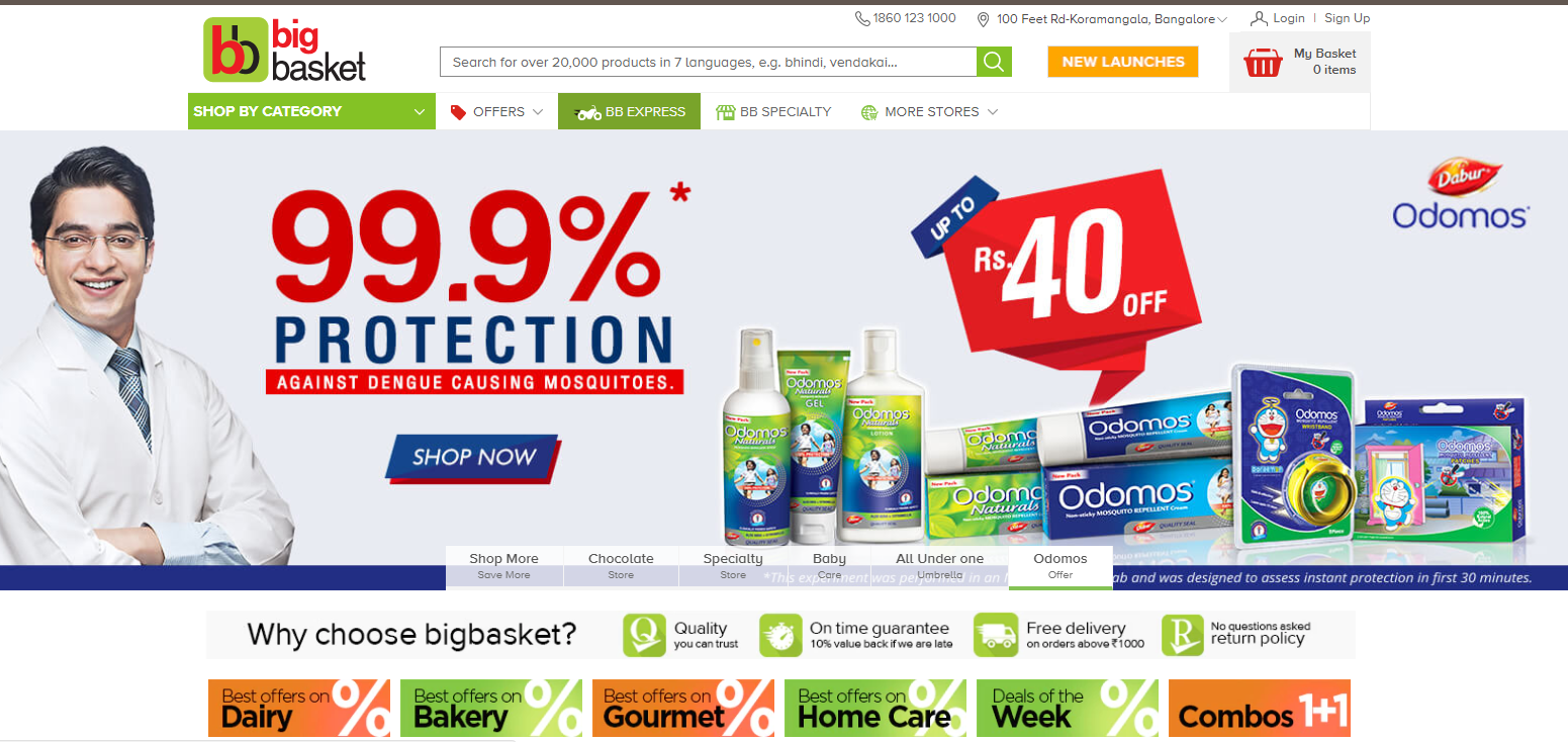 Big basket Offers And Provides Your Daily Necessities With over 19,000