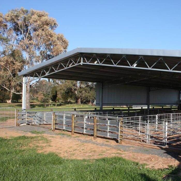 Stockyard Covers Large Steel Sheep & Cattle Yard Shelters Techspan