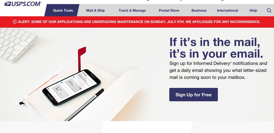 US Postal Service introduces Informed Delivery, a Big