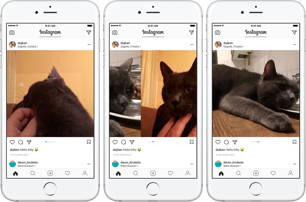 How to post multiple photos on Instagram