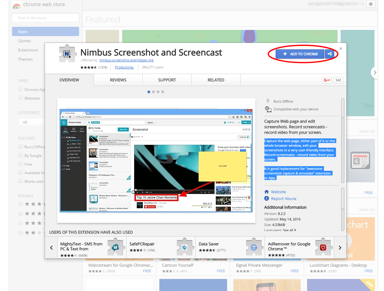 Nimbus Screenshot and Screencast Techstribe Techstribe