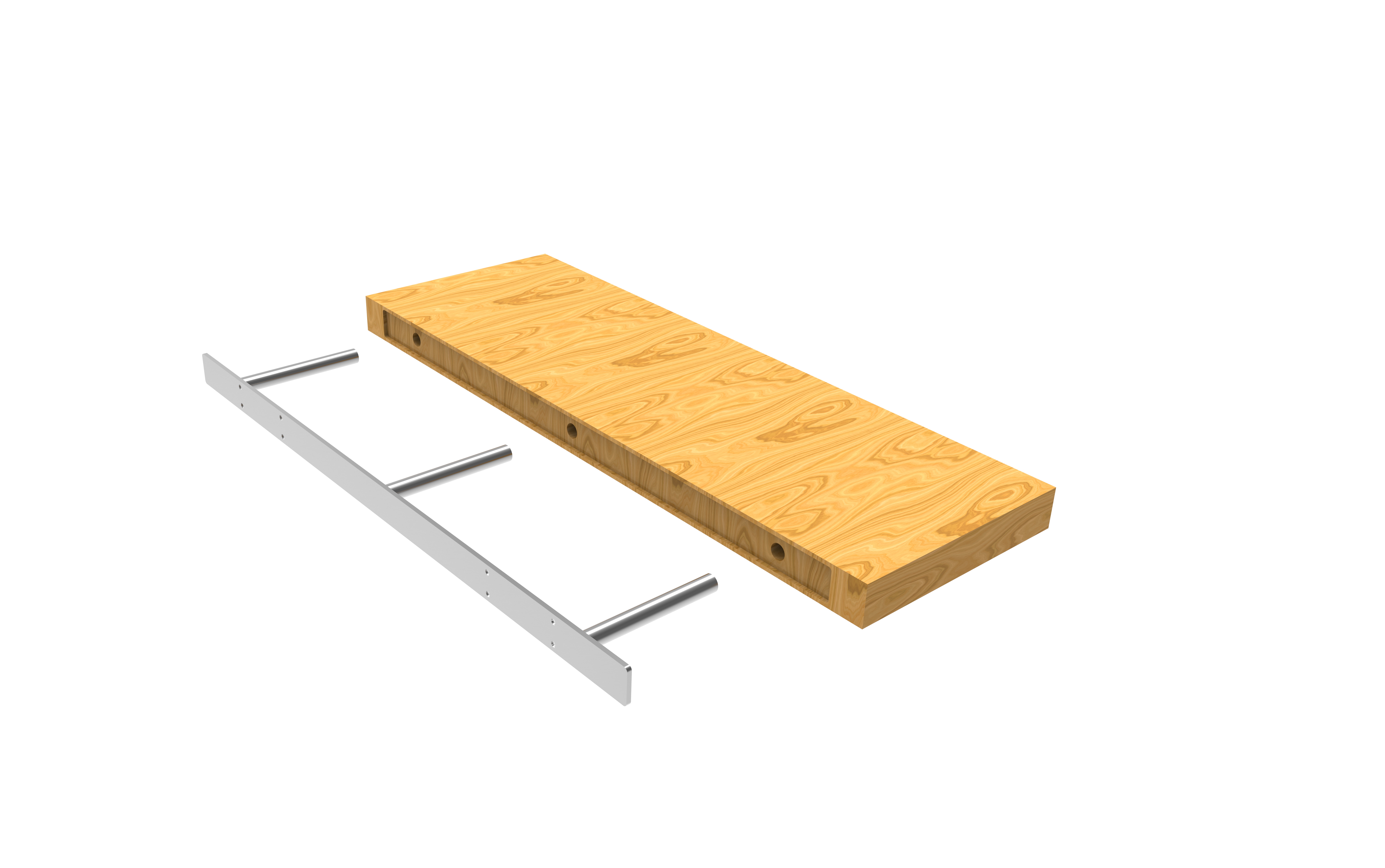 00731Tech Team 731 Floating Shelf Mounting Bracket, 6inch, 2