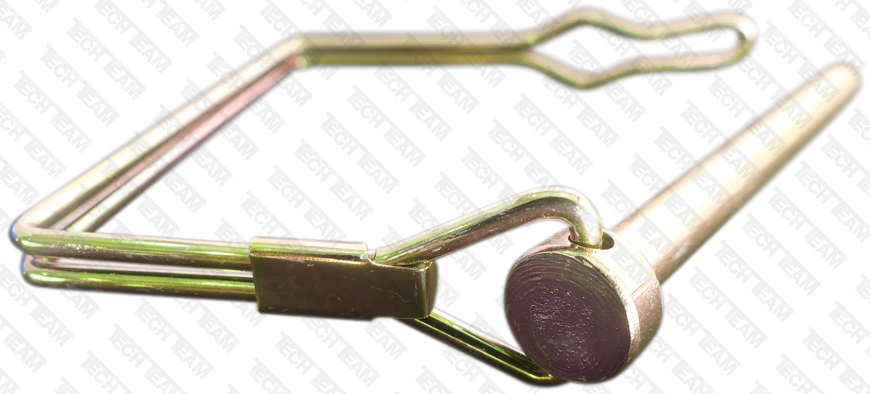 Square Double Wire Tab Lock Pin, .25 in x 2.5 in, 3 Pieces 00845 Tech Team Products