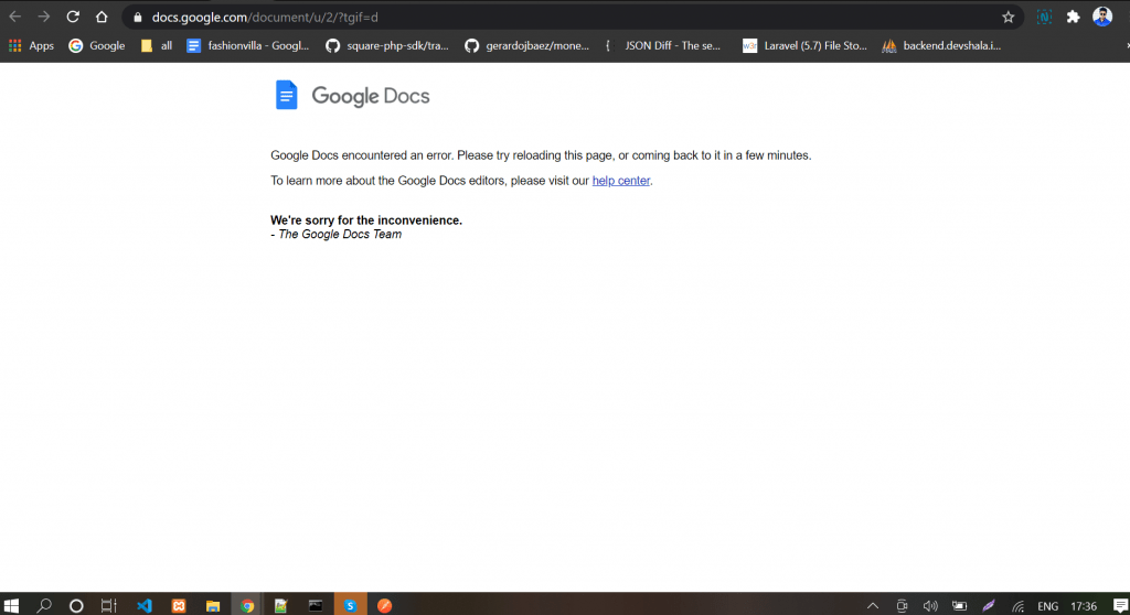 Youtube and Google Down today