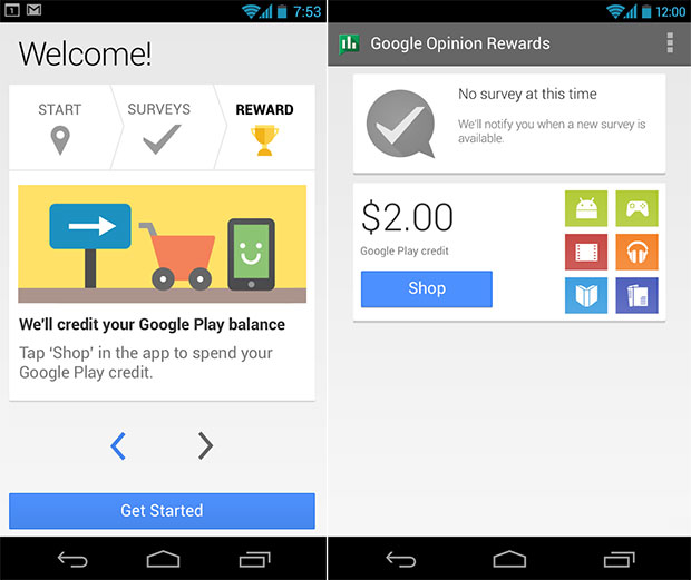Google rewards Play Store credit to know your opinion Tech Ticker