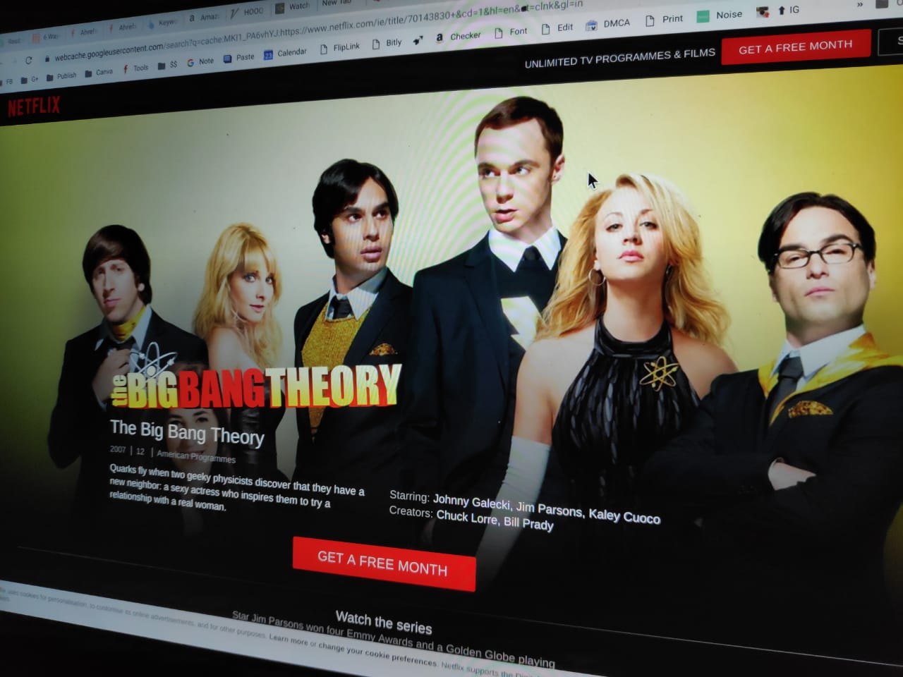 Big Bang Theory on Netflix Techtippr