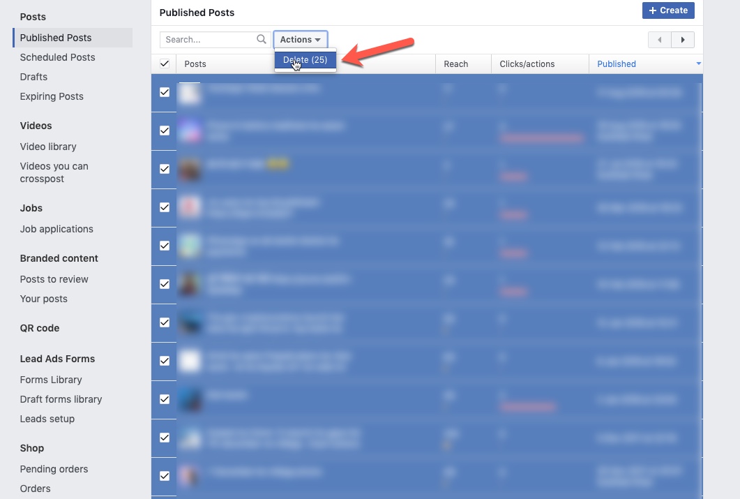 How to Mass Delete Facebook Posts All At Once