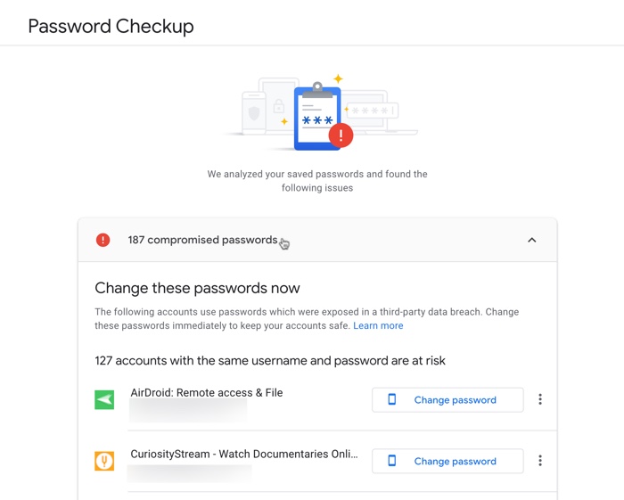 Google Message Compromised Password at Larry Mason blog