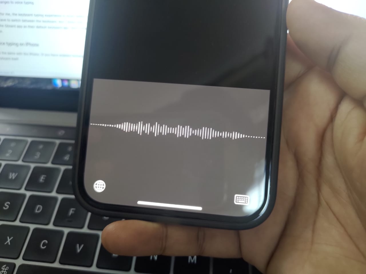 Voice typing on iPhone Techtippr