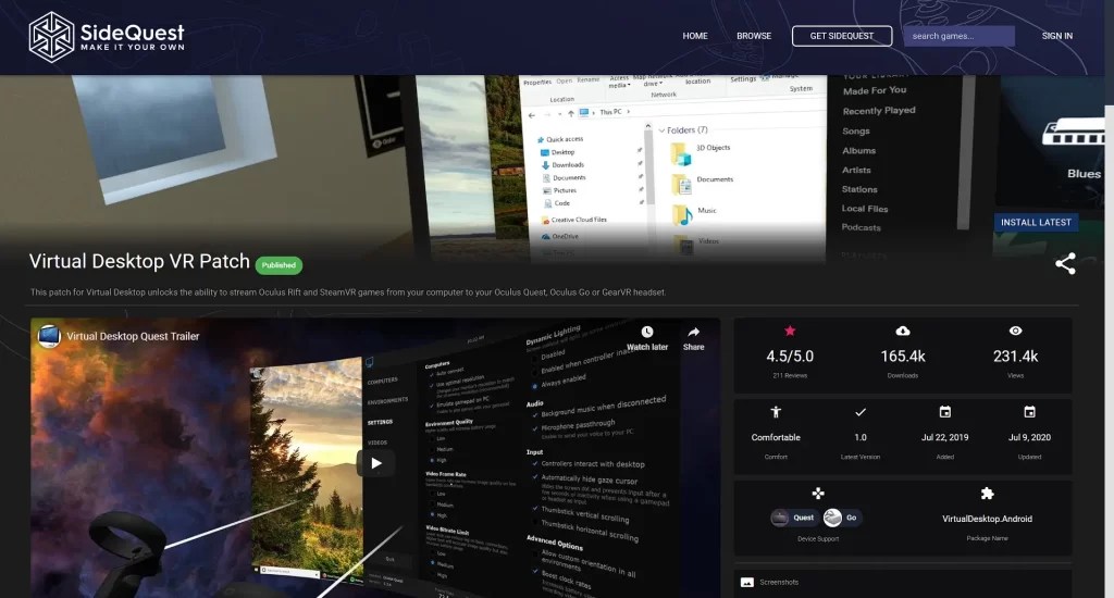 How to play PCVR games on Oculus Quest with Virtual Desktop — techtipsVR