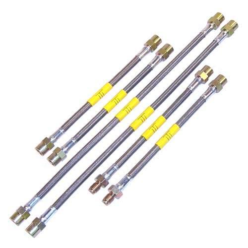 DOT Kevlar Stainless Steel Brake Lines, 10/8892 Mk2 w/rear Disc