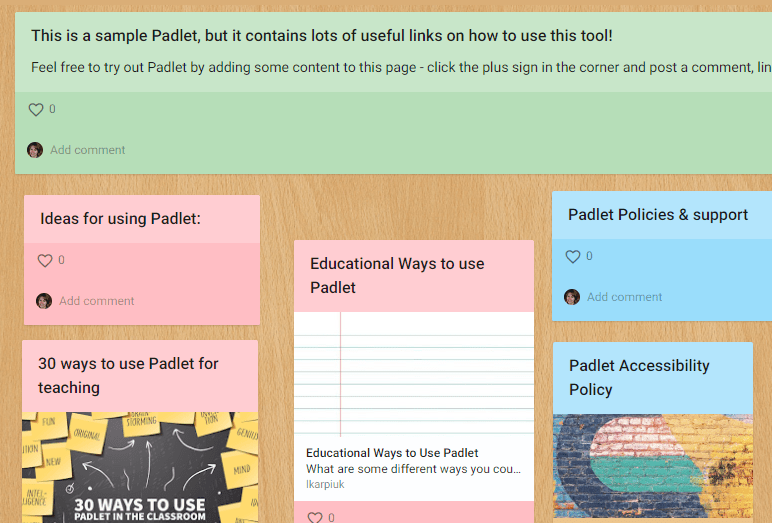 Padlet PALNI Tech Tools